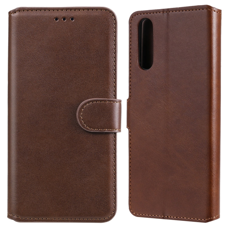 For Sony Xperia 10 II Classic Calf Texture PU + TPU Horizontal Flip Leather Case, with Holder & Card Slots & Wallet