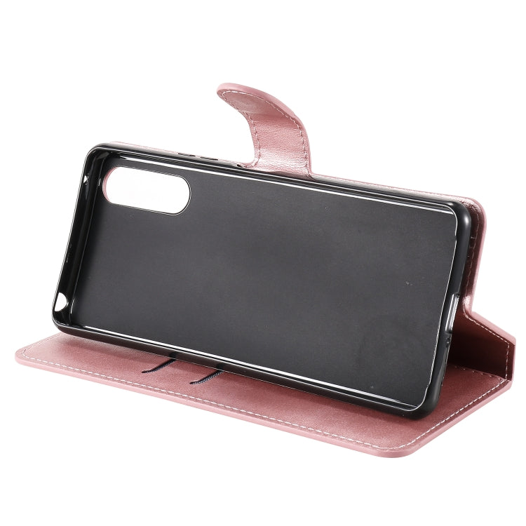 For Sony Xperia 10 II Classic Calf Texture PU + TPU Horizontal Flip Leather Case, with Holder & Card Slots & Wallet