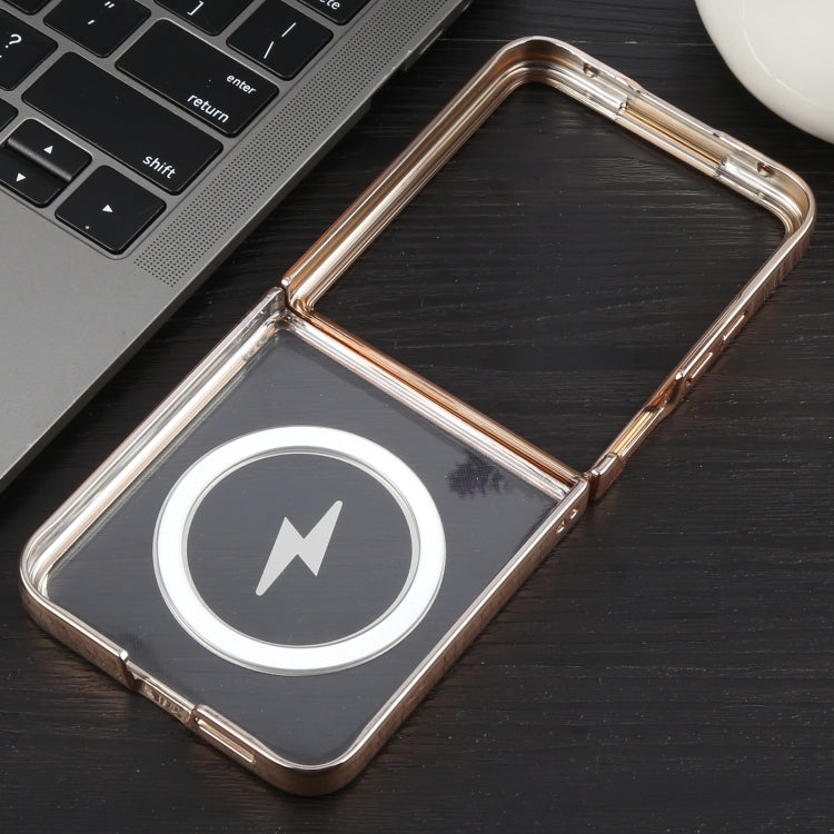 For Xiaomi Mix Flip 6D Glossy Electroplated PC MagSafe Phone Case