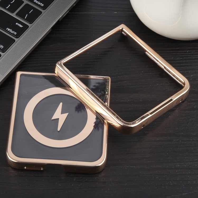 For Xiaomi Mix Flip 6D Glossy Electroplated PC MagSafe Phone Case
