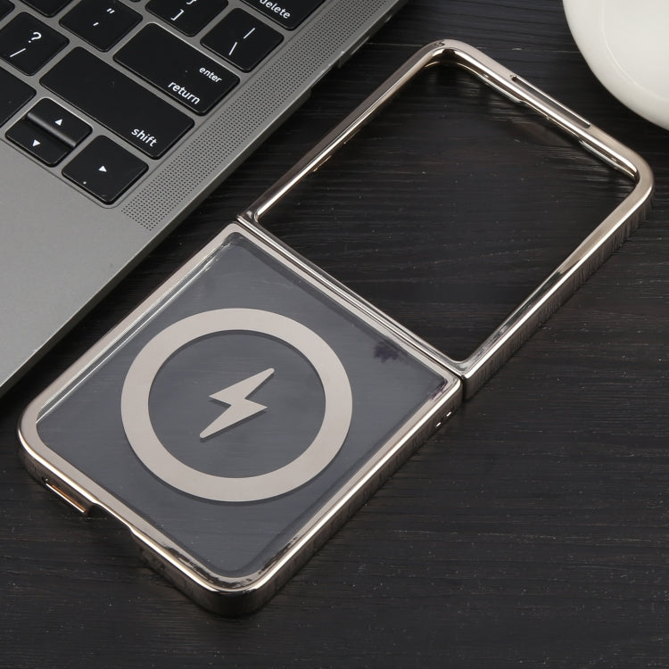 For Xiaomi Mix Flip 6D Glossy Electroplated PC MagSafe Phone Case