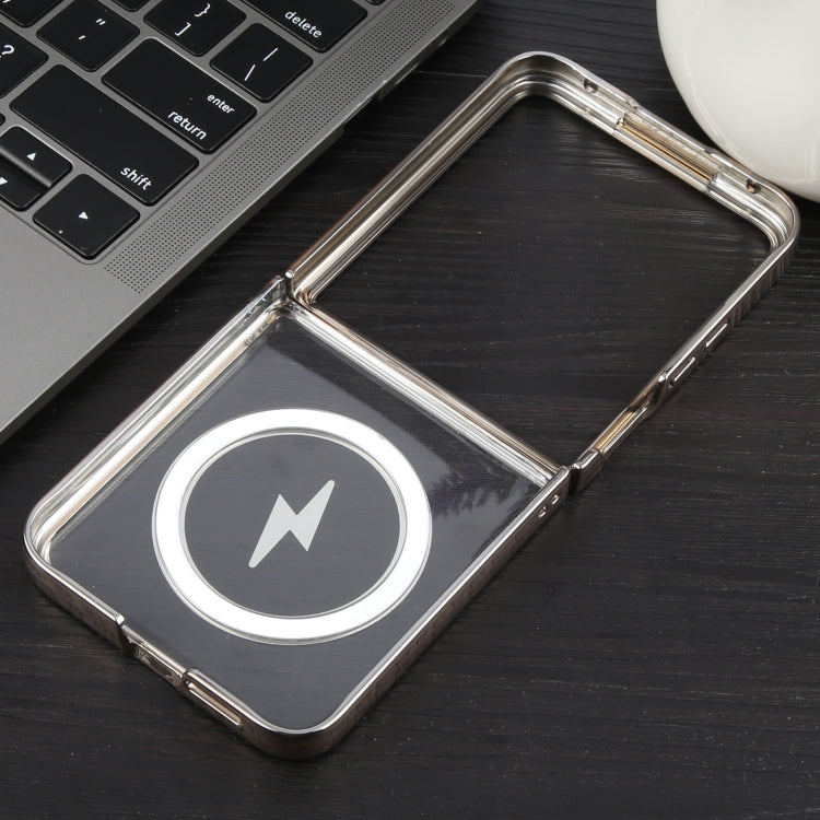 For Xiaomi Mix Flip 6D Glossy Electroplated PC MagSafe Phone Case
