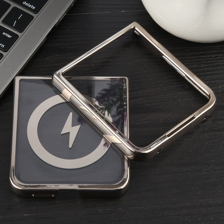 For Xiaomi Mix Flip 6D Glossy Electroplated PC MagSafe Phone Case