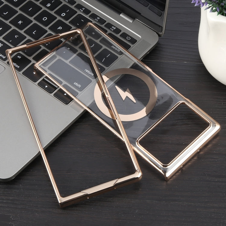 For Xiaomi Mix Fold 3 6D Glossy Electroplated PC MagSafe Phone Case
