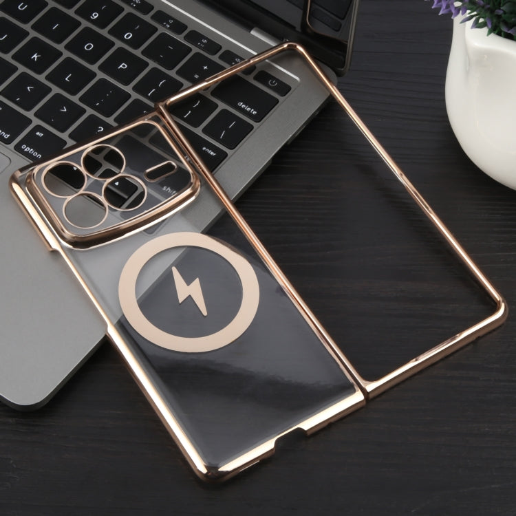 For Xiaomi Mix Fold 4 6D Glossy Electroplated PC MagSafe Phone Case