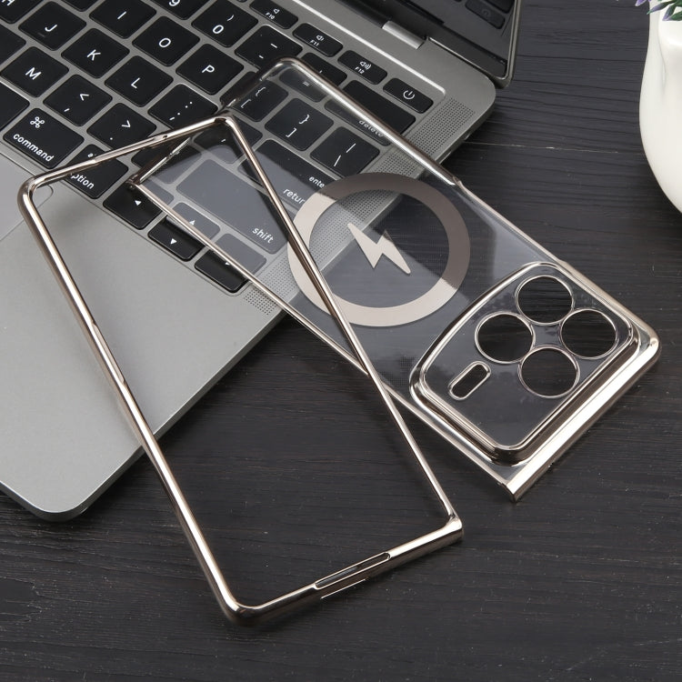 For Xiaomi Mix Fold 4 6D Glossy Electroplated PC MagSafe Phone Case
