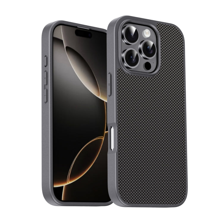 For iPhone 16 Pro Max Pita Series TPU + PC Texture Phone Case