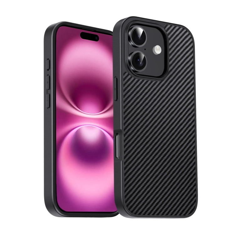For iPhone 16 Plus Pita Series TPU + PC Texture Phone Case