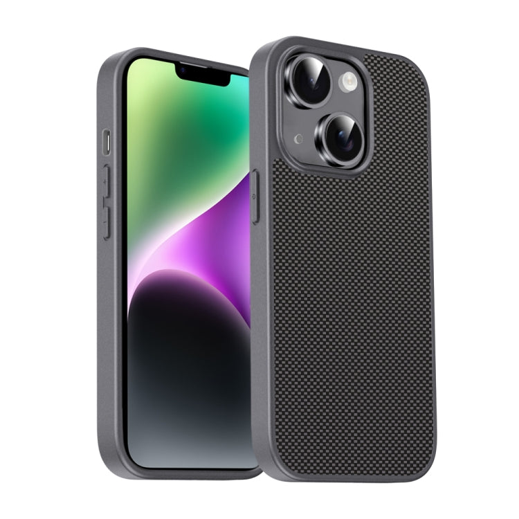 For iPhone 14 Pita Series TPU + PC Texture Phone Case