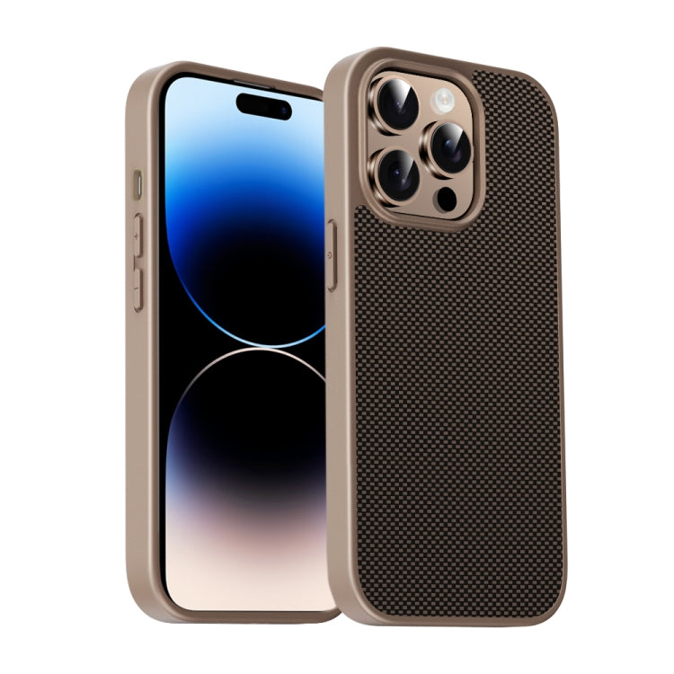 For iPhone 14 Pro Pita Series TPU + PC Texture Phone Case
