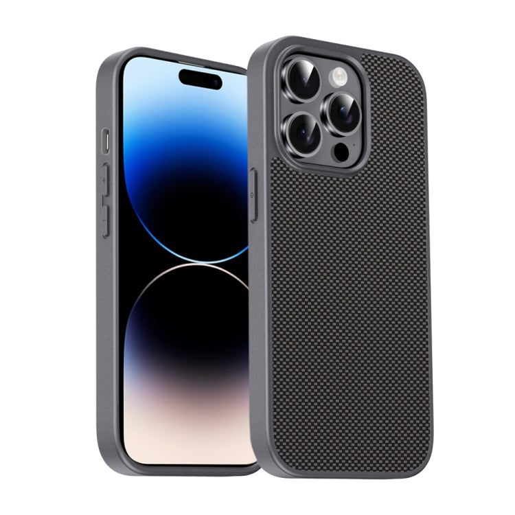 For iPhone 14 Pro Pita Series TPU + PC Texture Phone Case