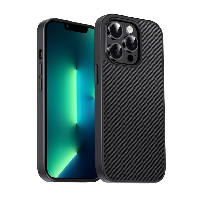 For iPhone 13 Pro Max Pita Series TPU + PC Texture Phone Case