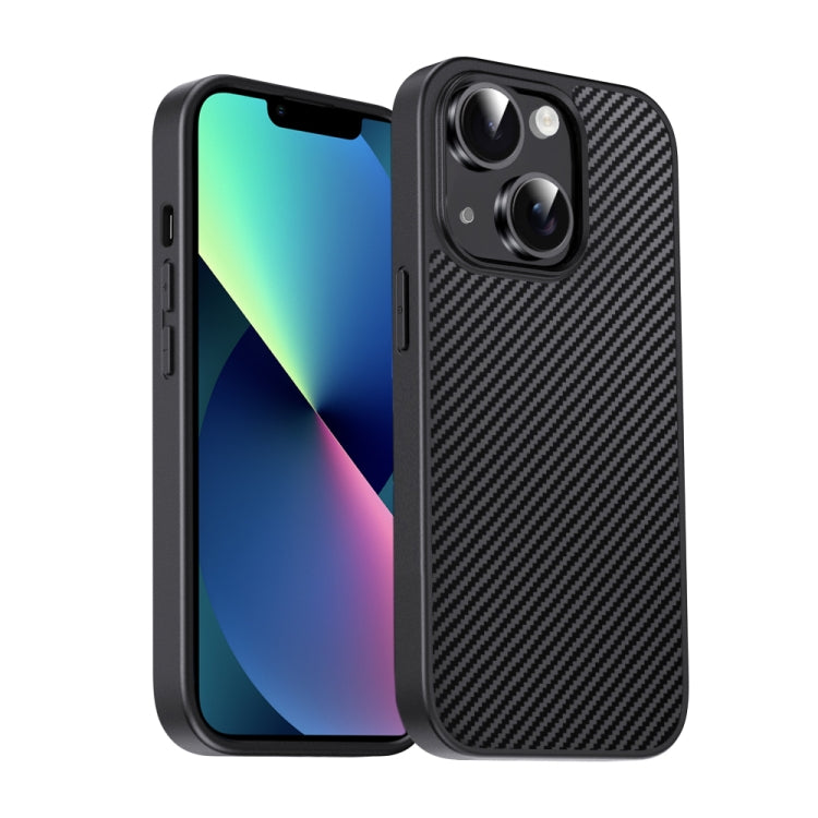 For iPhone 13 Pita Series TPU + PC Texture Phone Case