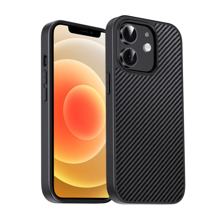 For iPhone 12 Pita Series TPU + PC Texture Phone Case