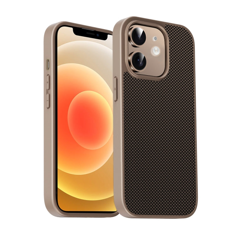 For iPhone 12 Pita Series TPU + PC Texture Phone Case