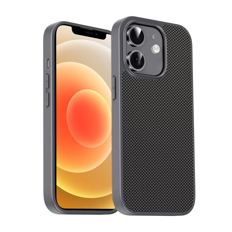 For iPhone 12 Pita Series TPU + PC Texture Phone Case