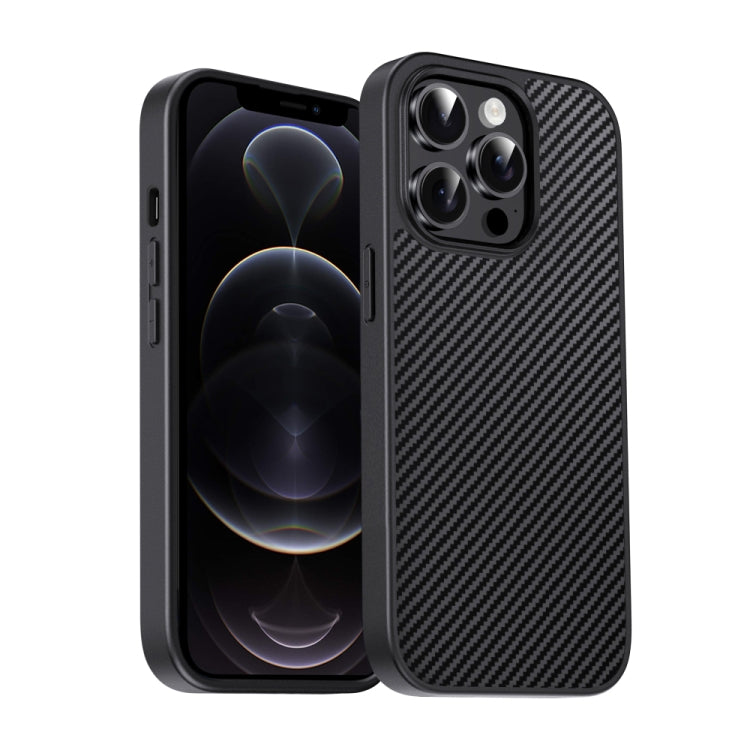 For iPhone 12 Pro Pita Series TPU + PC Texture Phone Case