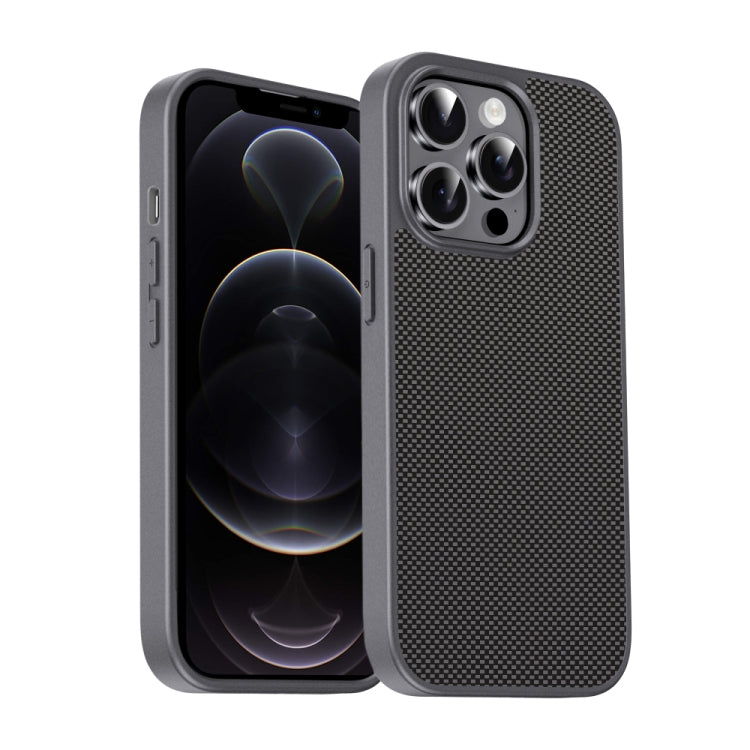 For iPhone 12 Pro Pita Series TPU + PC Texture Phone Case