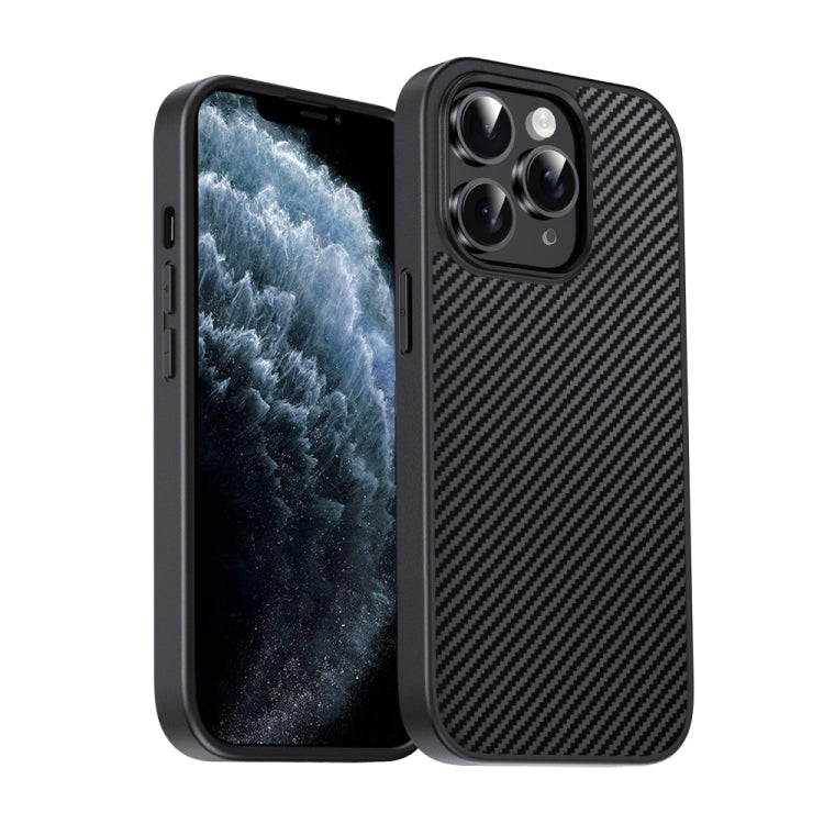 For iPhone 11 Pro Max Pita Series TPU + PC Texture Phone Case