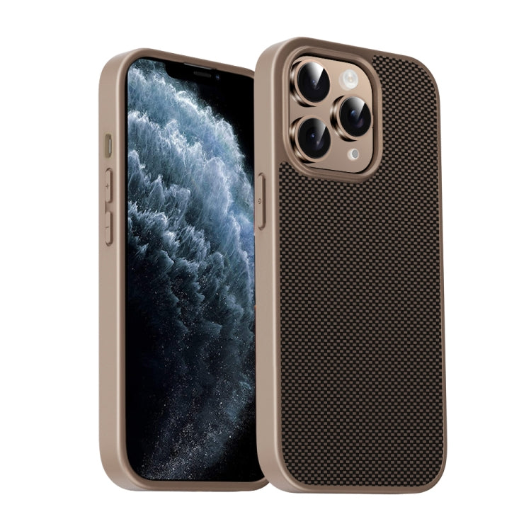 For iPhone 11 Pro Max Pita Series TPU + PC Texture Phone Case