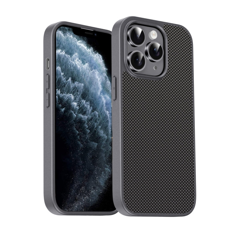 For iPhone 11 Pro Max Pita Series TPU + PC Texture Phone Case