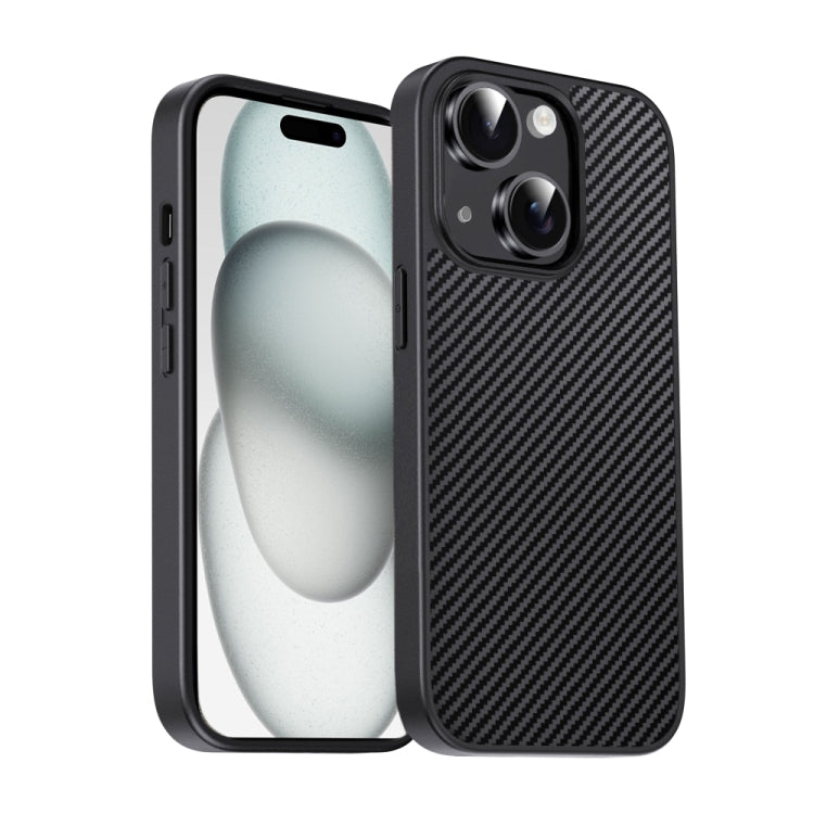 For iPhone 15 Plus Pita Series TPU + PC Texture Phone Case
