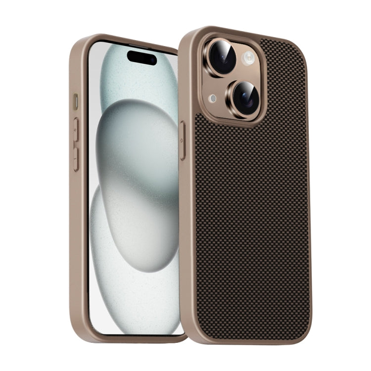 For iPhone 15 Plus Pita Series TPU + PC Texture Phone Case