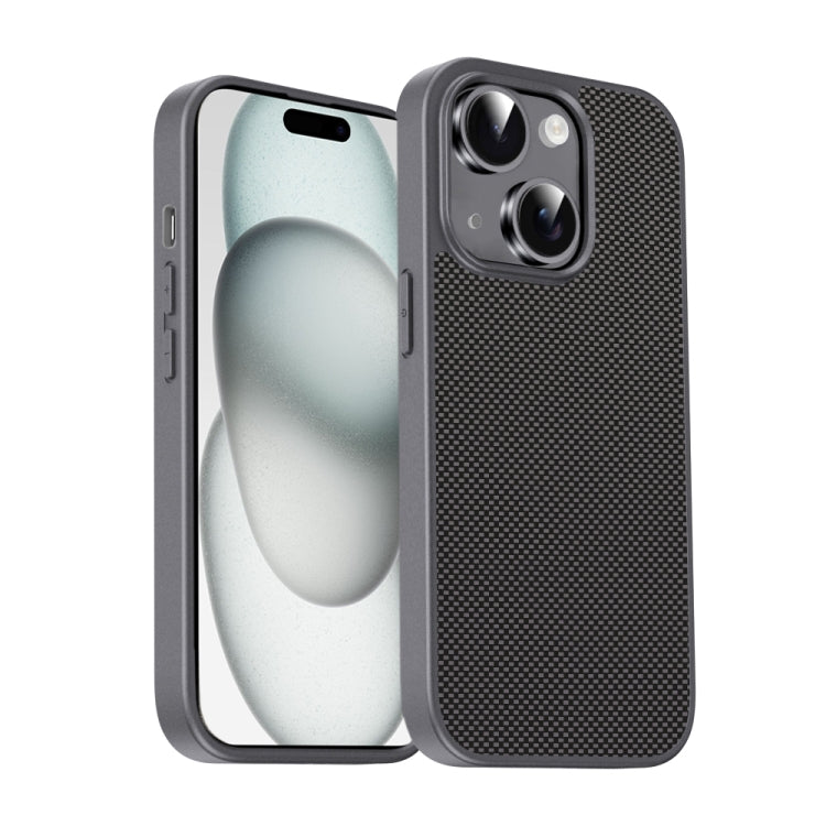 For iPhone 15 Plus Pita Series TPU + PC Texture Phone Case