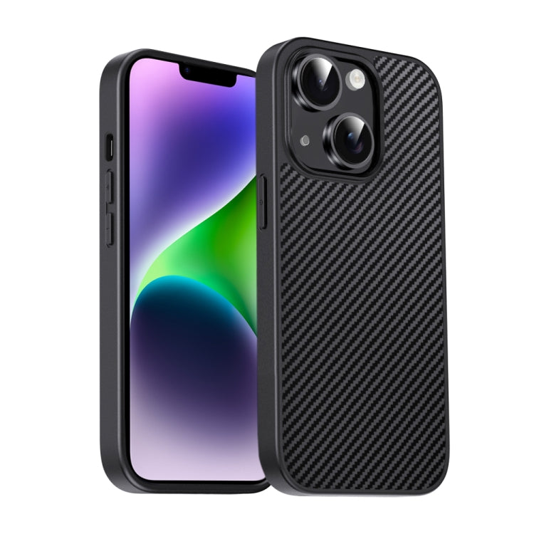 For iPhone 14 Plus Pita Series TPU + PC Texture Phone Case