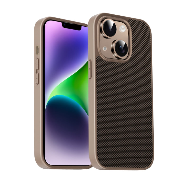 For iPhone 14 Plus Pita Series TPU + PC Texture Phone Case