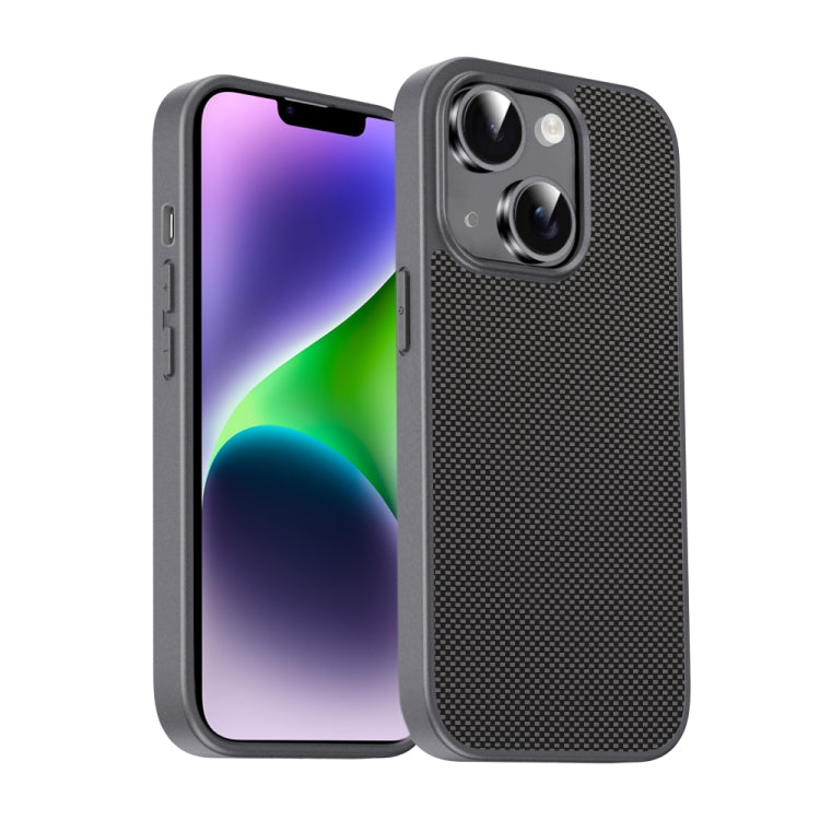For iPhone 14 Plus Pita Series TPU + PC Texture Phone Case