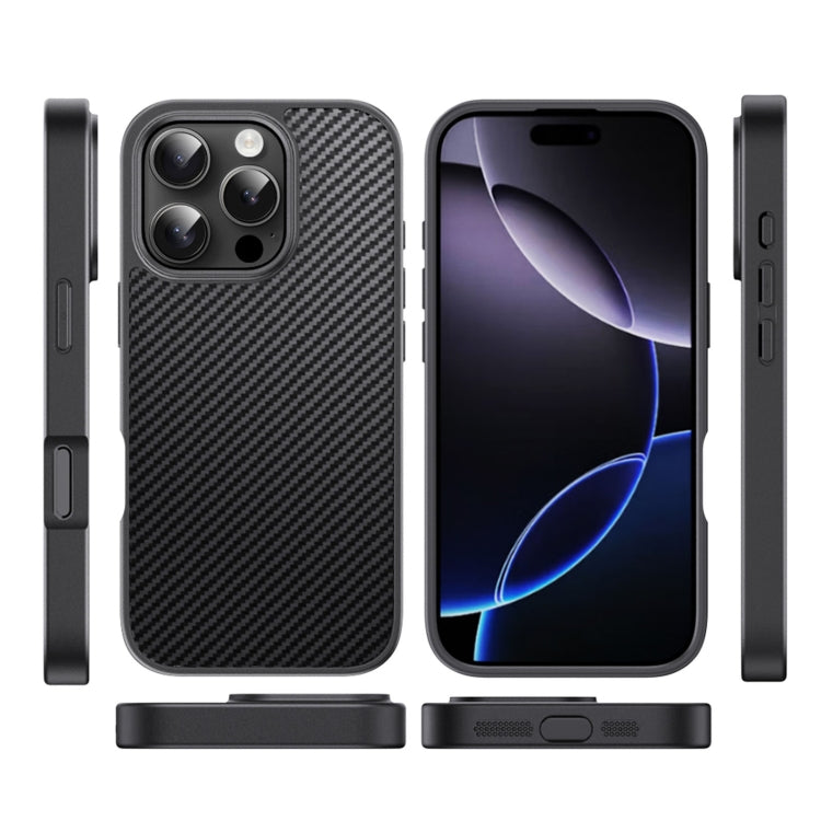 For iPhone 15 Pro Max Pita Series TPU + PC Texture Phone Case