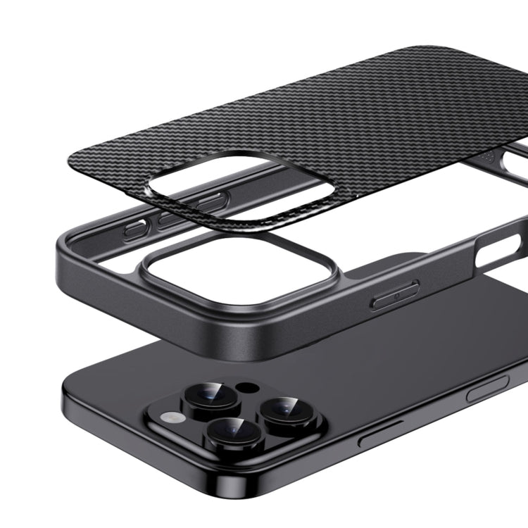 For iPhone 12 Pro Pita Series TPU + PC Texture Phone Case
