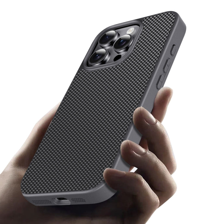 For iPhone 15 Pro Max Pita Series TPU + PC Texture Phone Case