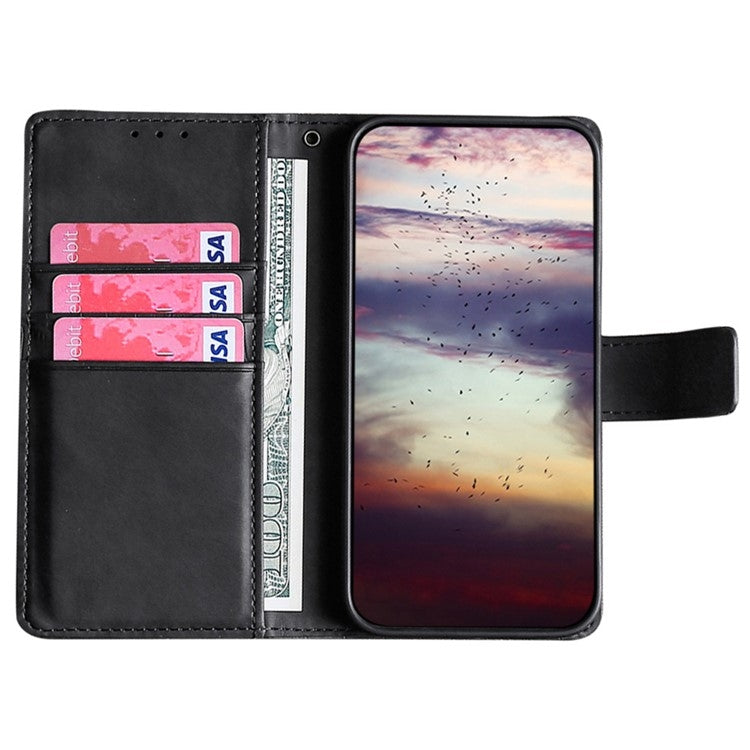 For Redmi Note 14 5G Skin Feel Magnetic Leather Phone Case