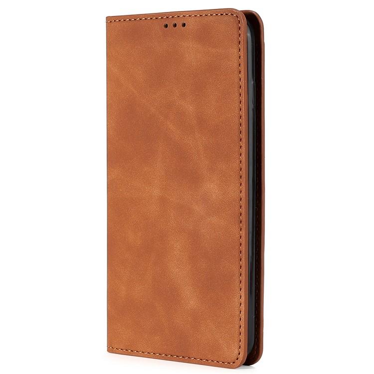 For Redmi Note 14 Pro 4G Skin Feel Magnetic Leather Phone Case