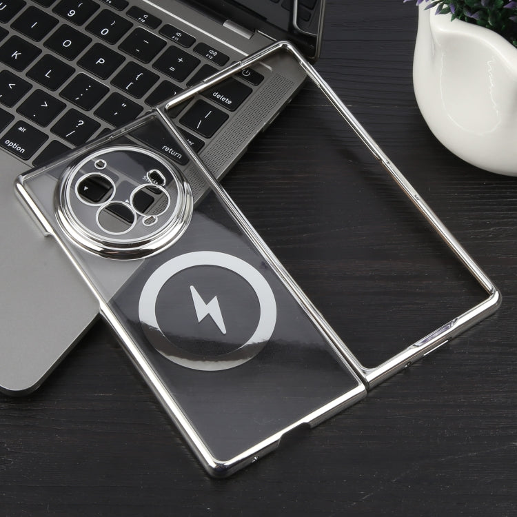 For vivo X Fold3 6D Glossy Electroplated PC MagSafe Phone Case