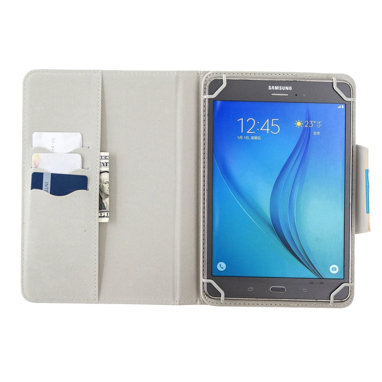 For 8 inch Tablets Universal Solid Color Horizontal Flip Leather Case with Card Slots & Holder & Wallet