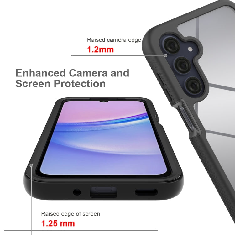 For Samsung Galaxy A16 5G Starry Sky Solid Color Shockproof TPU Clear PC Phone Case