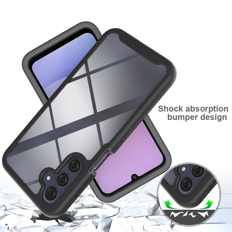 For Samsung Galaxy A16 5G Starry Sky Solid Color Shockproof TPU Clear PC Phone Case