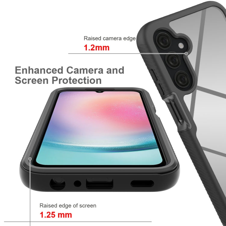 For Samsung Galaxy A25 5G Starry Sky Solid Color Shockproof TPU Clear PC Phone Case