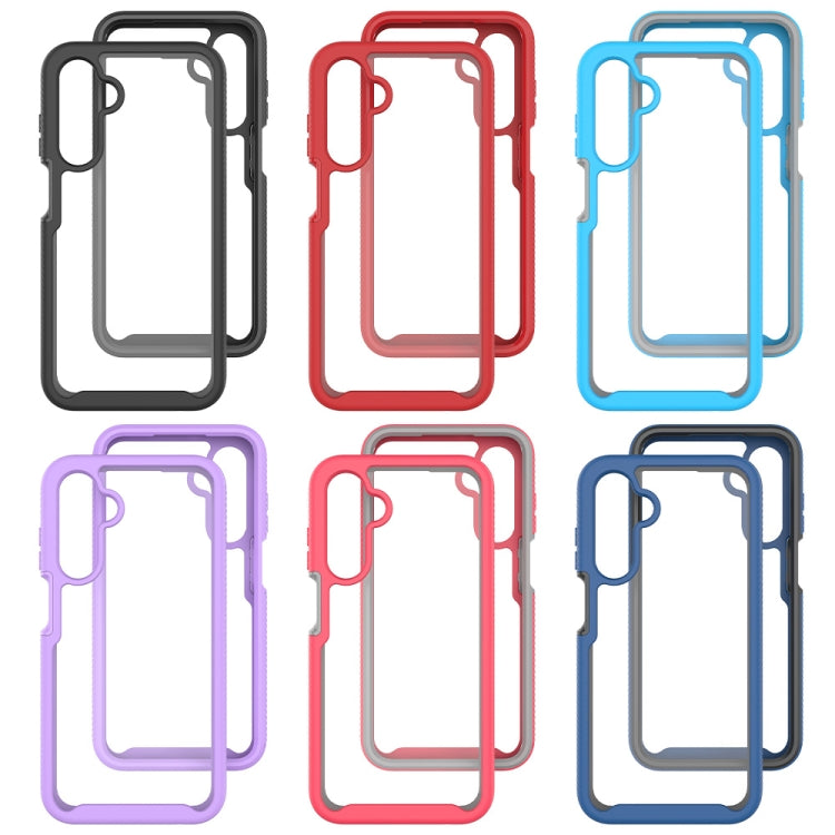 For Samsung Galaxy A25 5G Starry Sky Solid Color Shockproof TPU Clear PC Phone Case