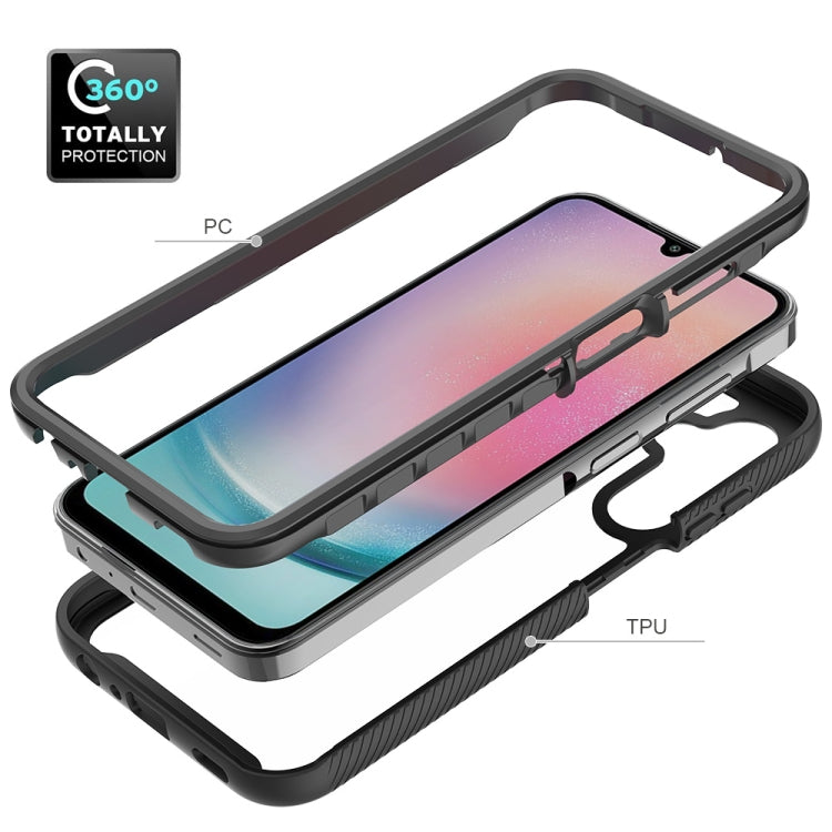 For Samsung Galaxy A25 5G Starry Sky Solid Color Shockproof TPU Clear PC Phone Case