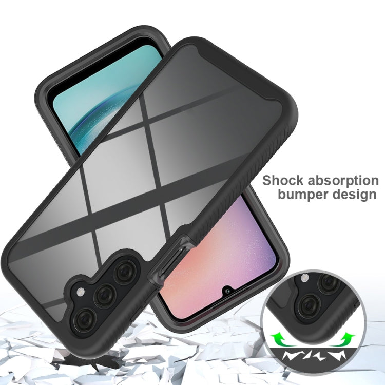 For Samsung Galaxy A25 5G Starry Sky Solid Color Shockproof TPU Clear PC Phone Case