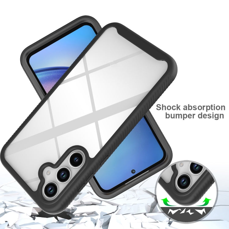 For Samsung Galaxy A35 5G Starry Sky Solid Color Shockproof TPU Clear PC Phone Case