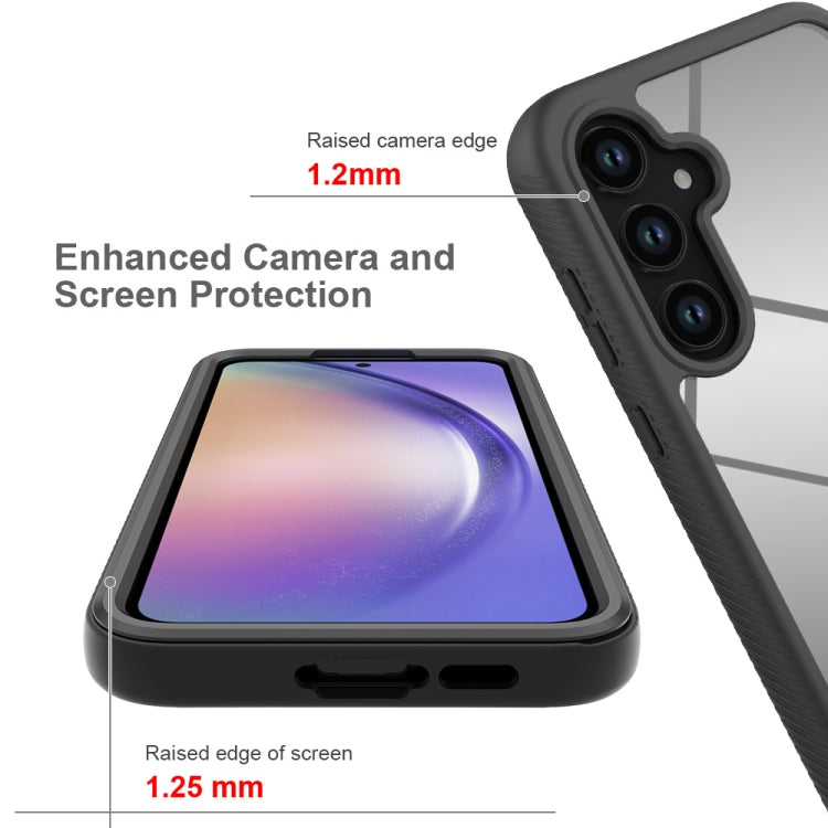 For Samsung Galaxy A55 5G Starry Sky Solid Color Shockproof TPU Clear PC Phone Case