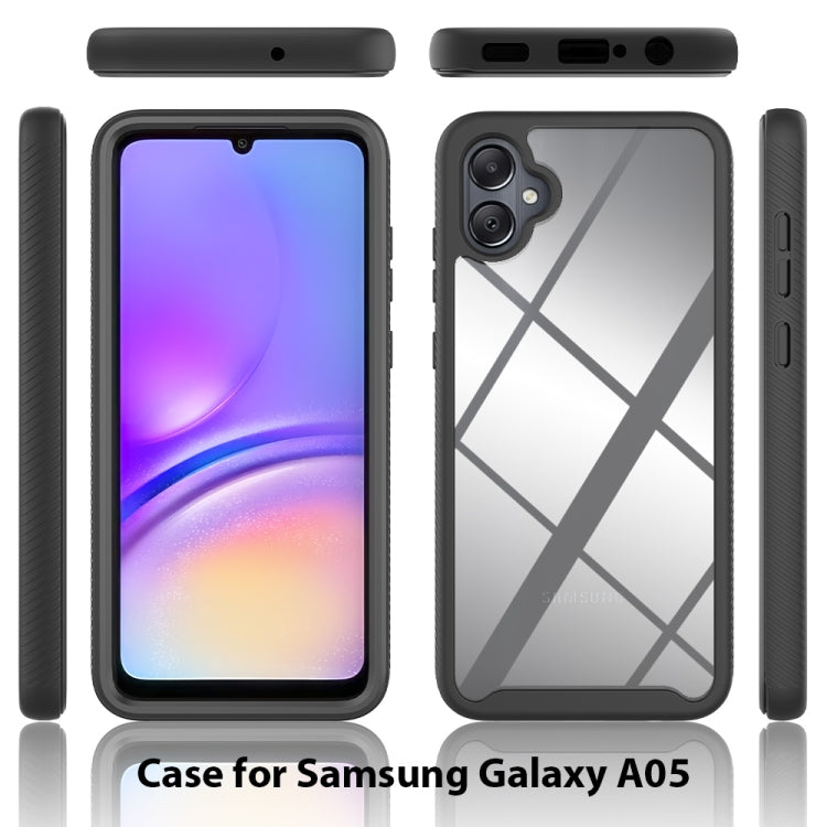 For Samsung Galaxy A05 Starry Sky Solid Color Series PC + TPU Phone Case with PET Film