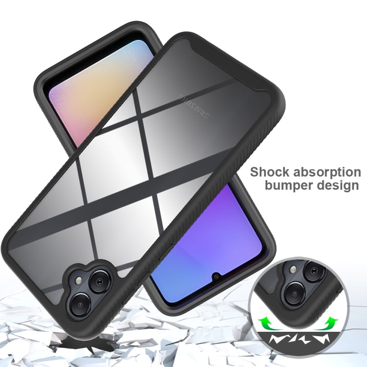 For Samsung Galaxy A05 Starry Sky Solid Color Series PC + TPU Phone Case with PET Film