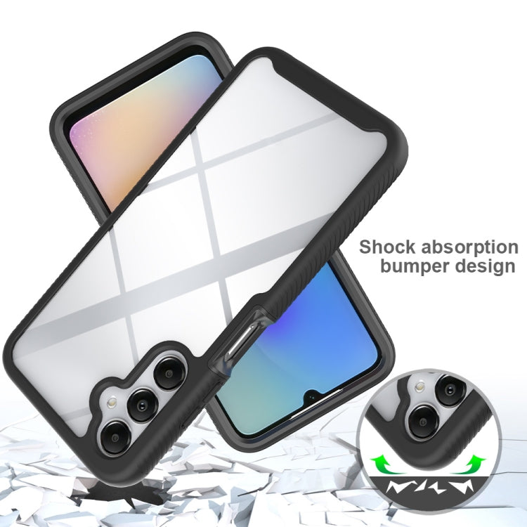 For Samsung Galaxy A05s Starry Sky Solid Color Series PC + TPU Phone Case with PET Film