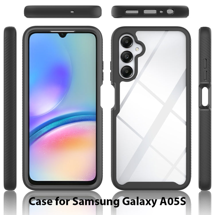 For Samsung Galaxy A05s Starry Sky Solid Color Series PC + TPU Phone Case with PET Film